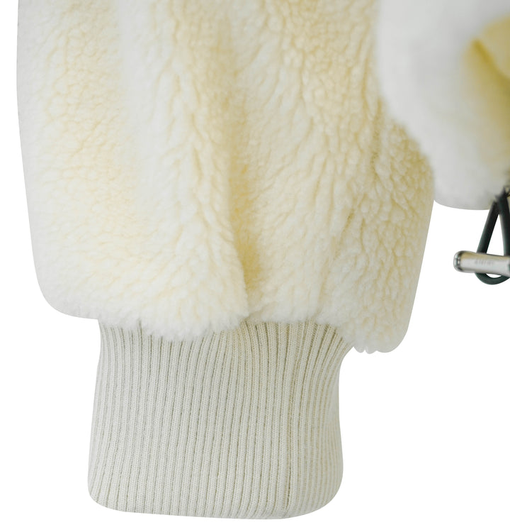 Amiri Bones Fleece Jacket in Cream - Discounts on Amiri at UAL