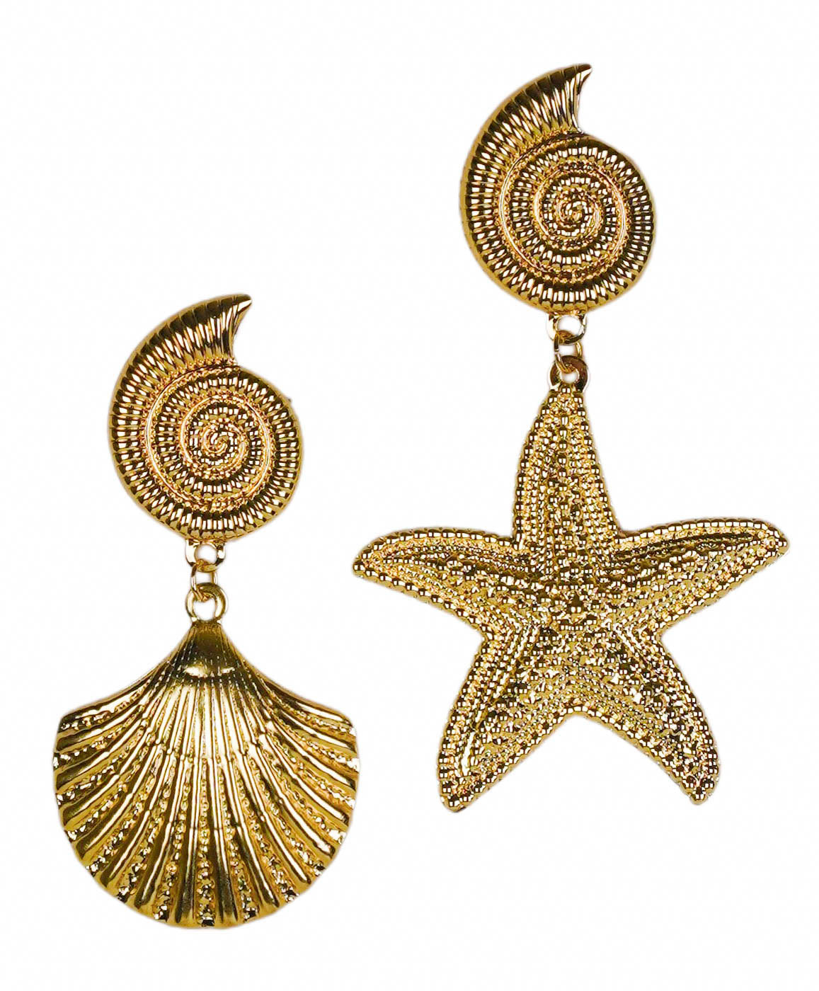 Shashi Shell and Starfish Earring in Gold - Discounts on Shashi at UAL