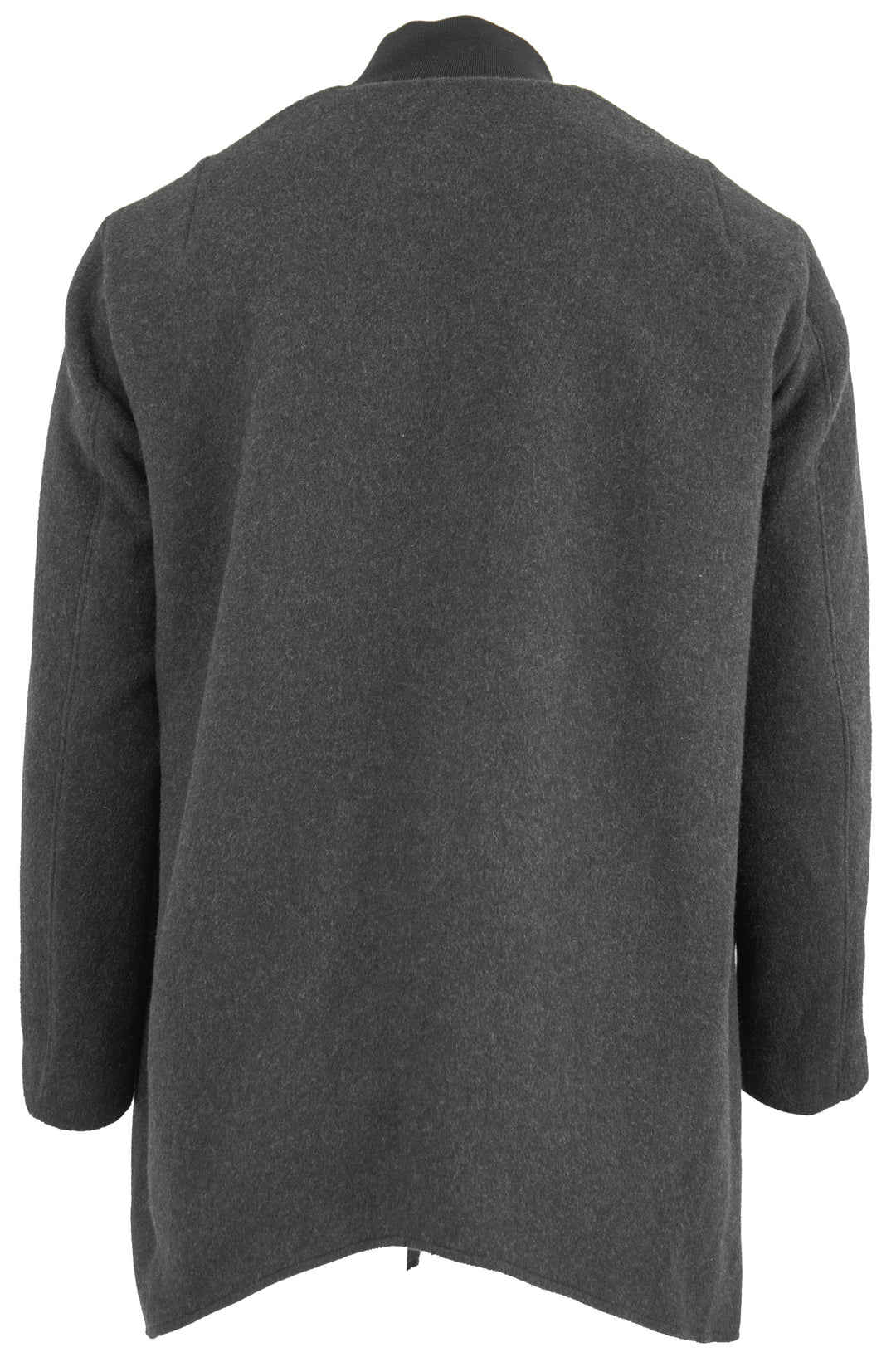 Self Made Word Embroidered Coat in Grey - Discounts on Self Made at UAL