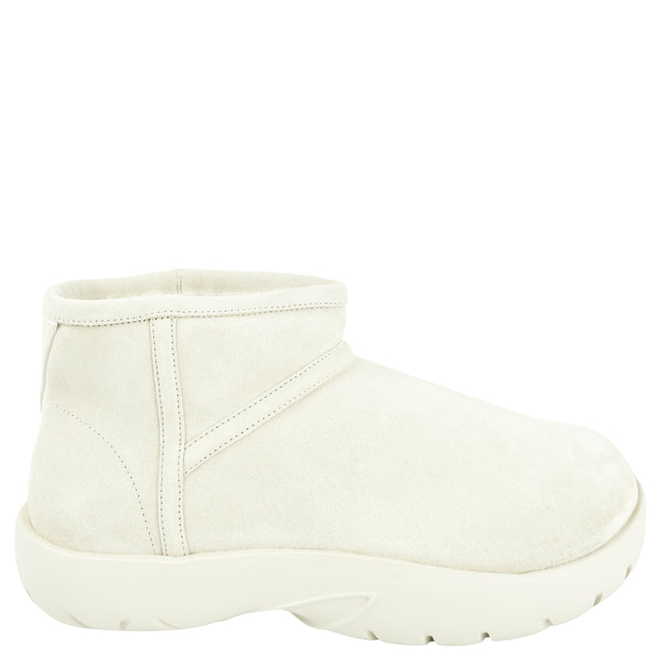 Bottega Veneta Snap Mini Ankle Boots in Porridge - Discounts on Bottega Veneta at UAL