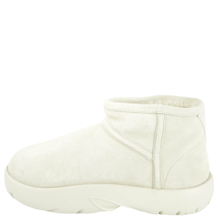 Bottega Veneta Snap Mini Ankle Boots in Porridge - Discounts on Bottega Veneta at UAL