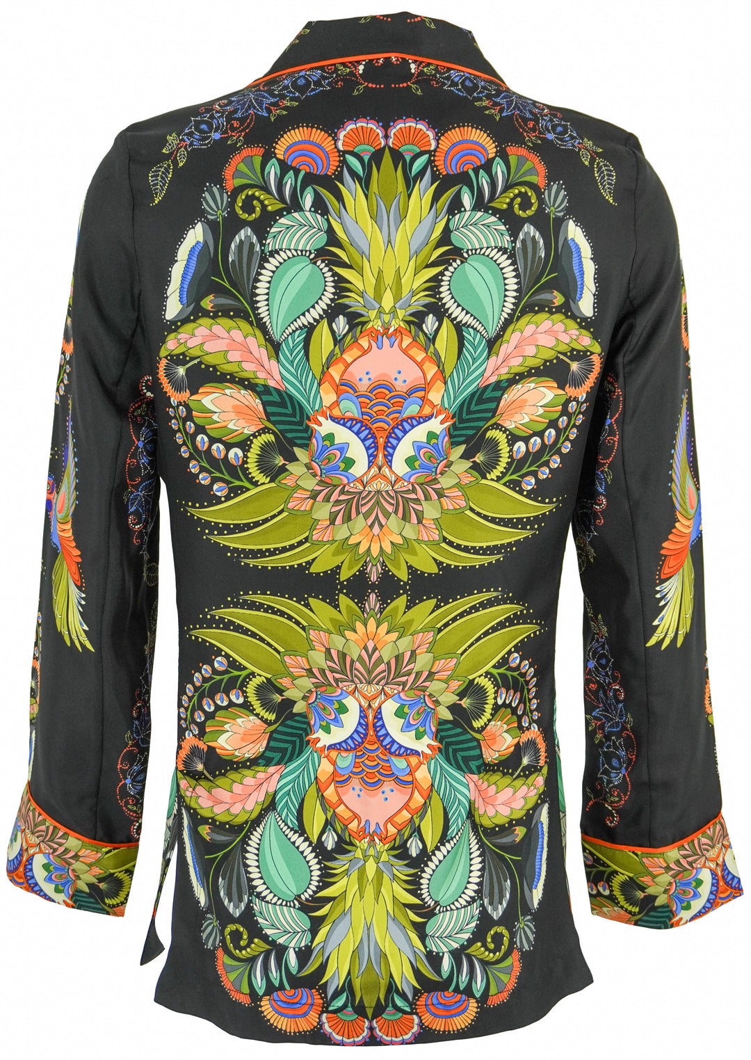 Franco Ferrari Floral Print Jacket in Black Multi - Discounts on Franco Ferrari at UAL
