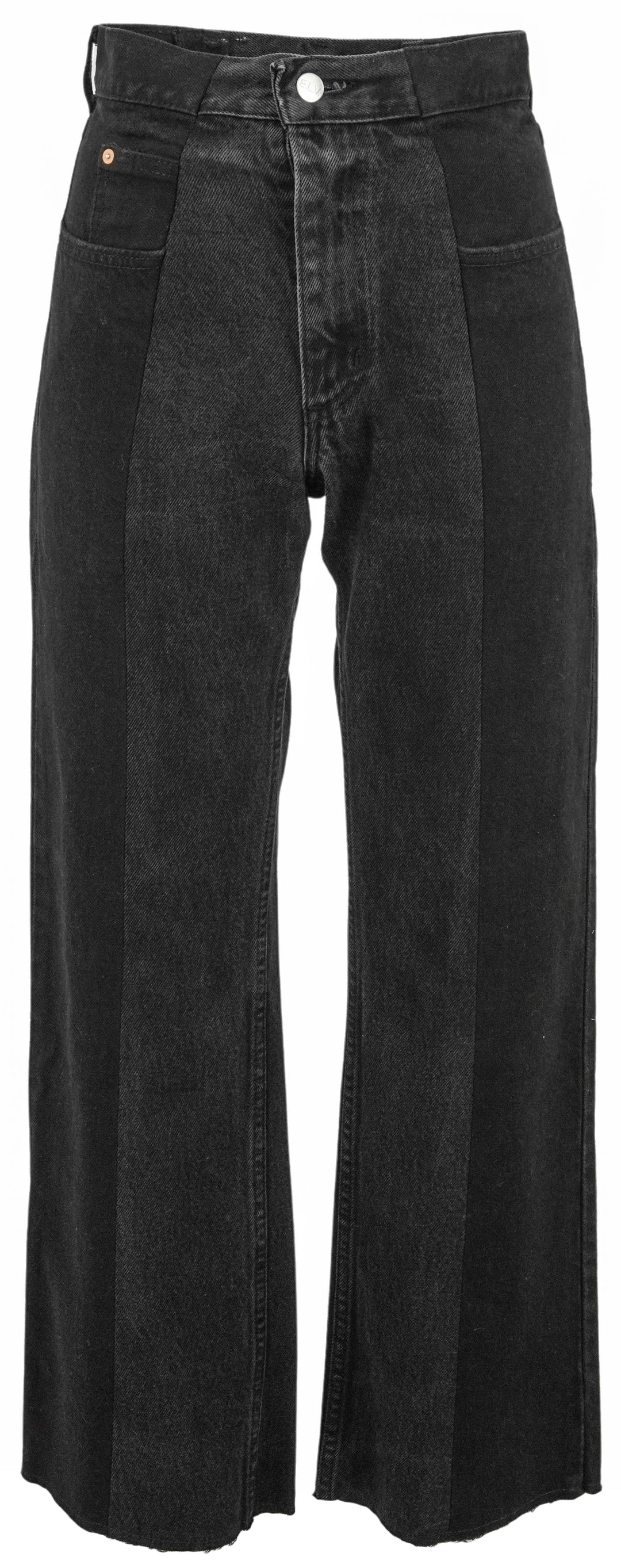 E.L.V. Denim Two-Tone Jeans in Black/Grey - Discounts on E.L.V. DENIM at UAL