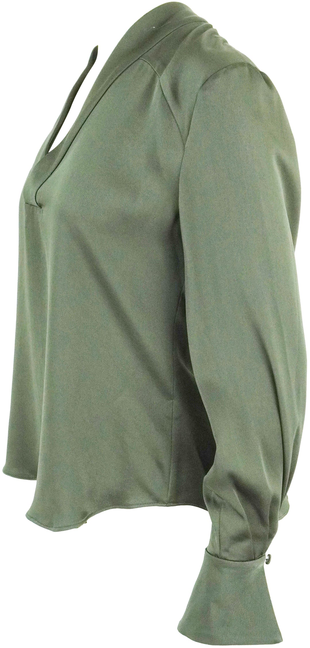 Simkhai Maisey Blouse in Moss - Discounts on Jonathan Simkhai at UAL