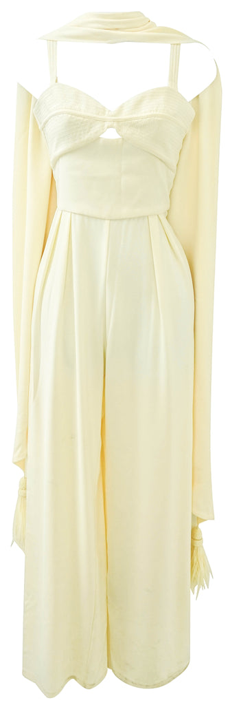 Johanna Ortiz Powerful Whispers Jumpsuit in Ecru