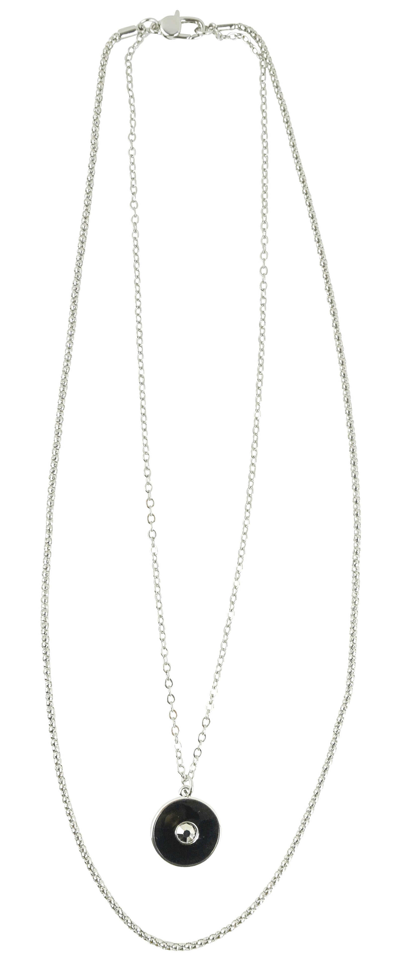 Marlyn Schiff Layered Necklace in Black/Silver - Discounts on Marlyn Schiff at UAL