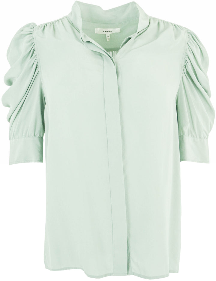 Frame Gillian Top in Sage - Discounts on Frame at UAL