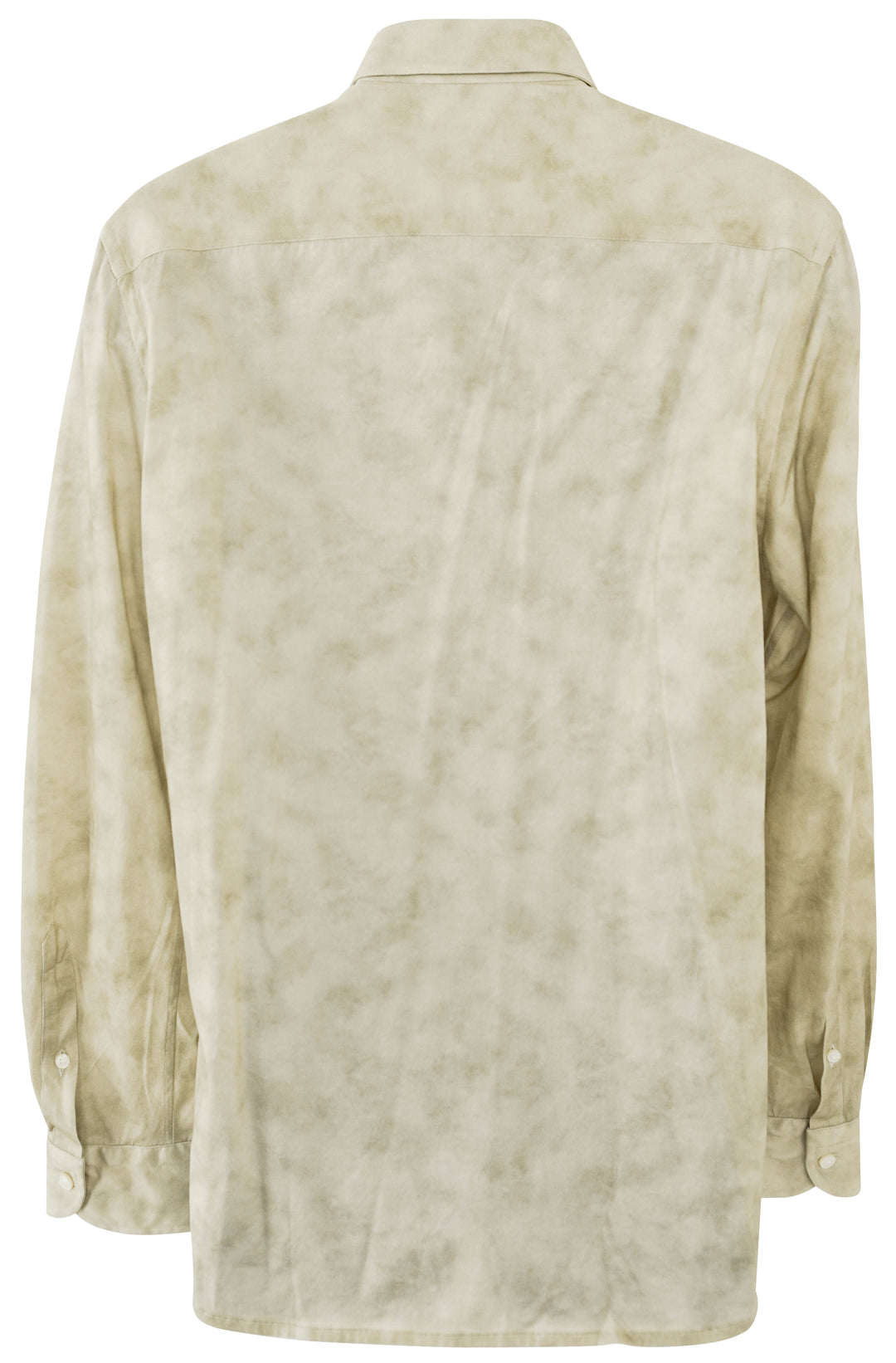 Sonrisa Cloudy Print Button Down Shirt in Tan - Discounts on Sonrisa at UAL