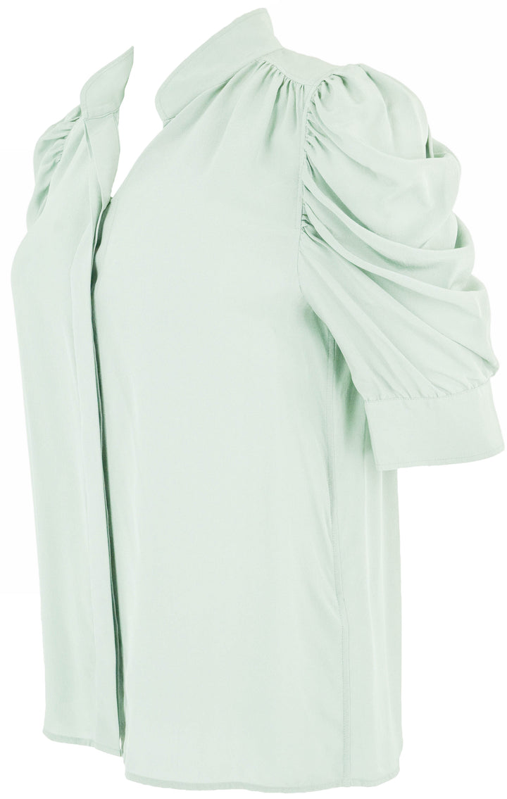 Frame Gillian Top in Sage - Discounts on Frame at UAL