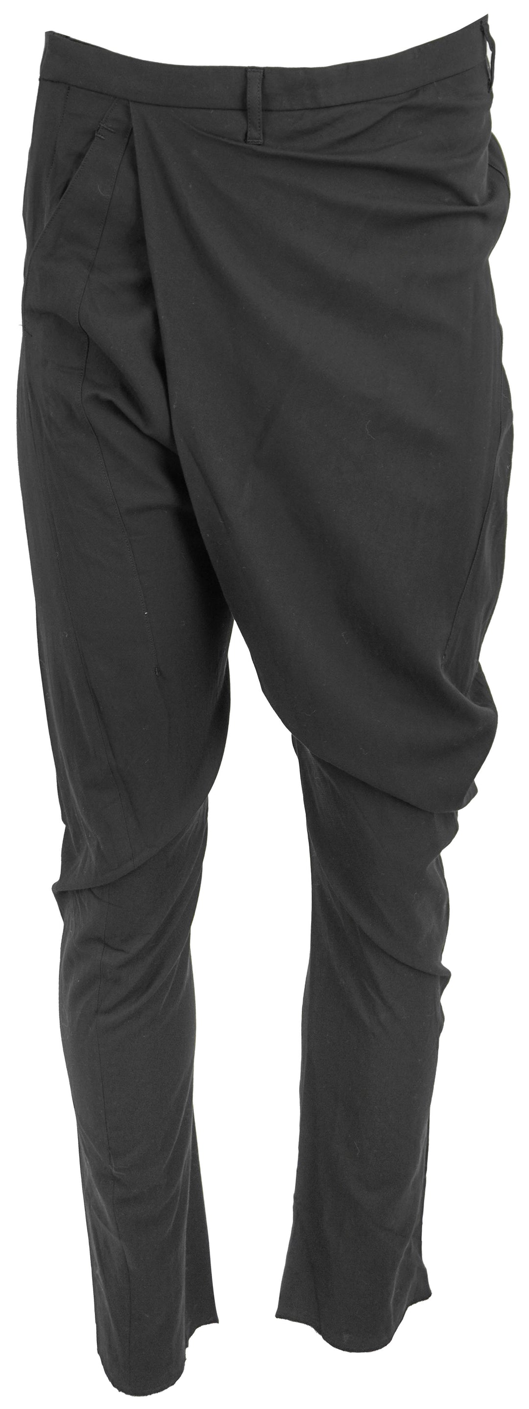 Julius Fold Over Waistband Trousers in Black - Discounts on Julius at UAL