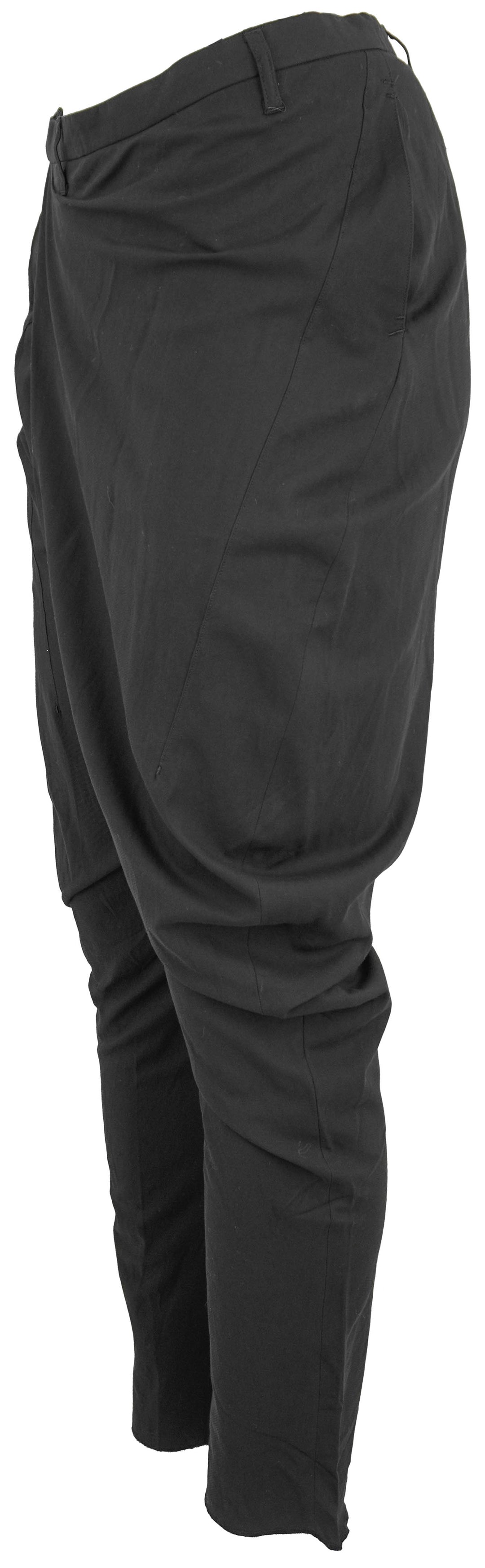 Julius Fold Over Waistband Trousers in Black - Discounts on Julius at UAL