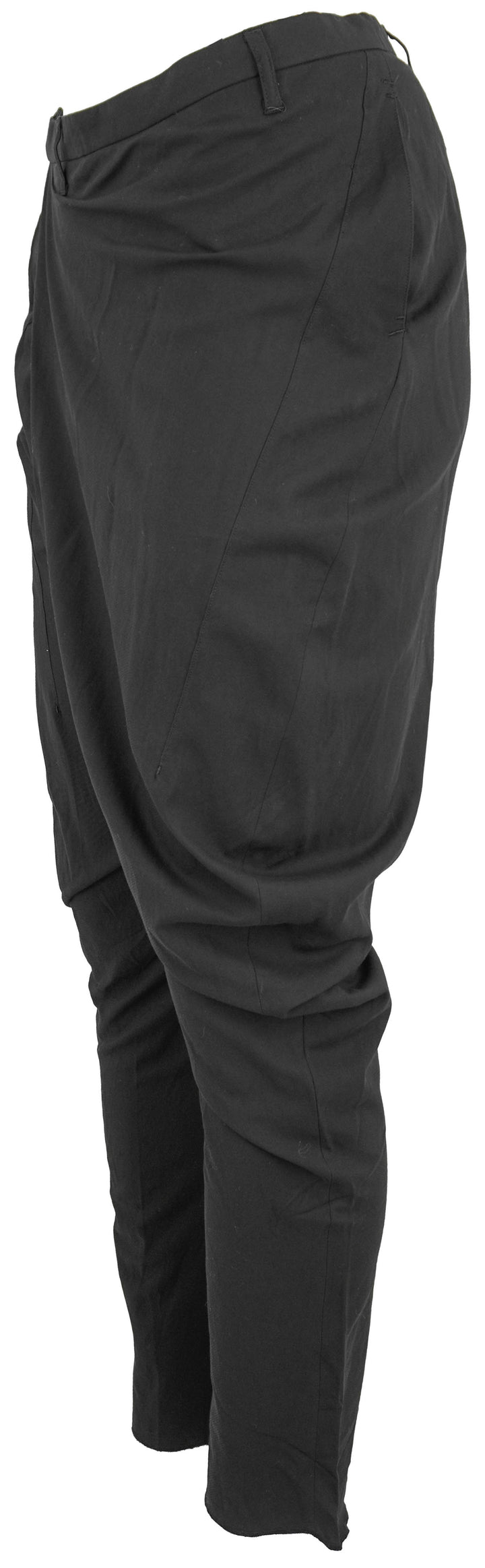 Julius Fold Over Waistband Trousers in Black - Discounts on Julius at UAL