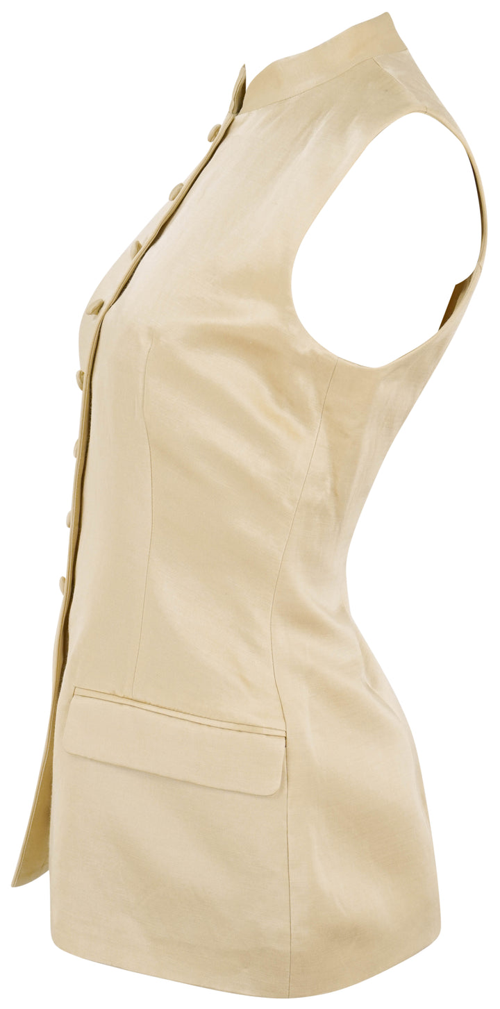 Adam Lippes Lars Vest in Parchment - Discounts on Adam Lippes at UAL