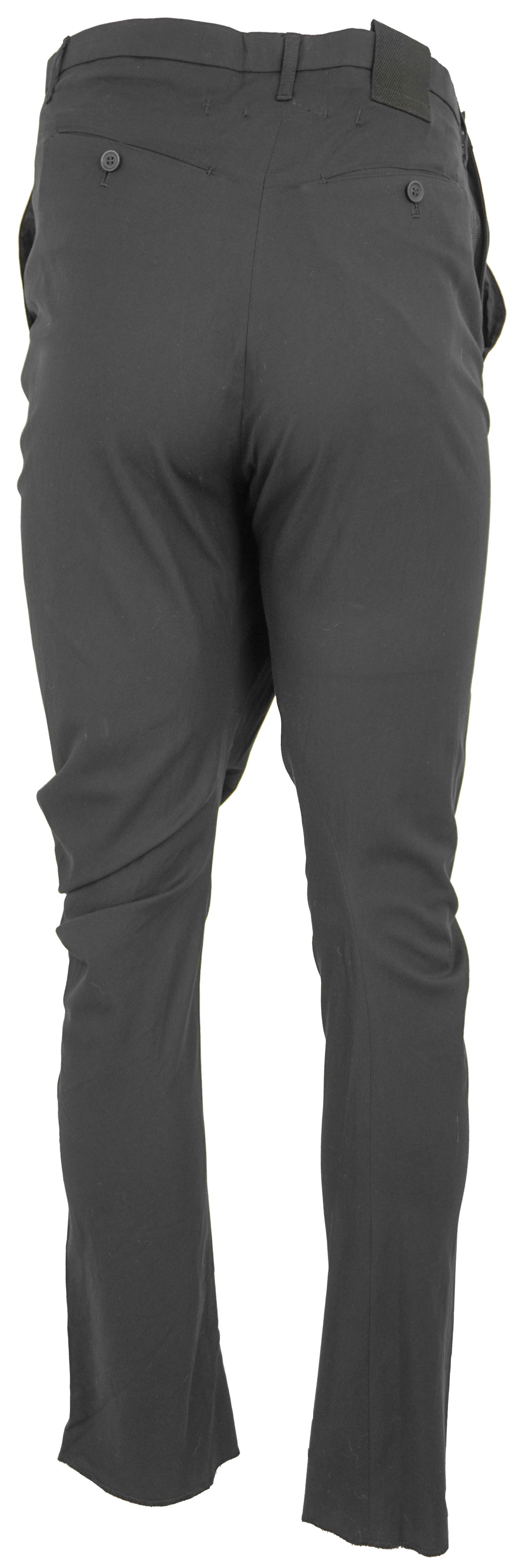 Julius Fold Over Waistband Trousers in Black - Discounts on Julius at UAL