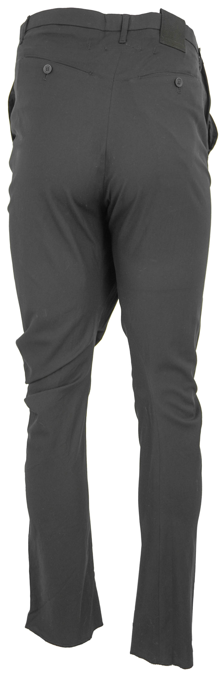 Julius Fold Over Waistband Trousers in Black - Discounts on Julius at UAL