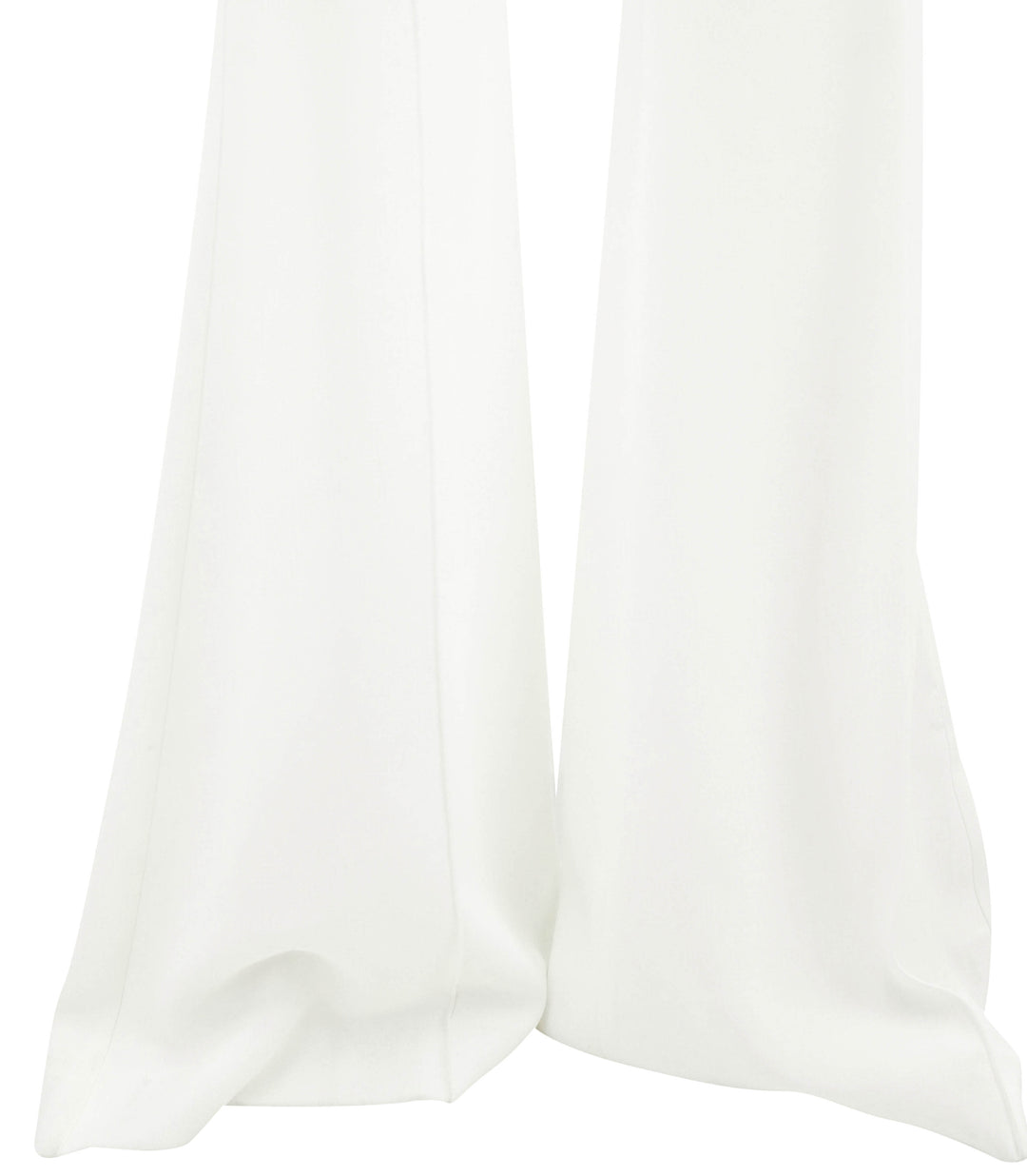 Elie Saab Crepe Pants in Optic White