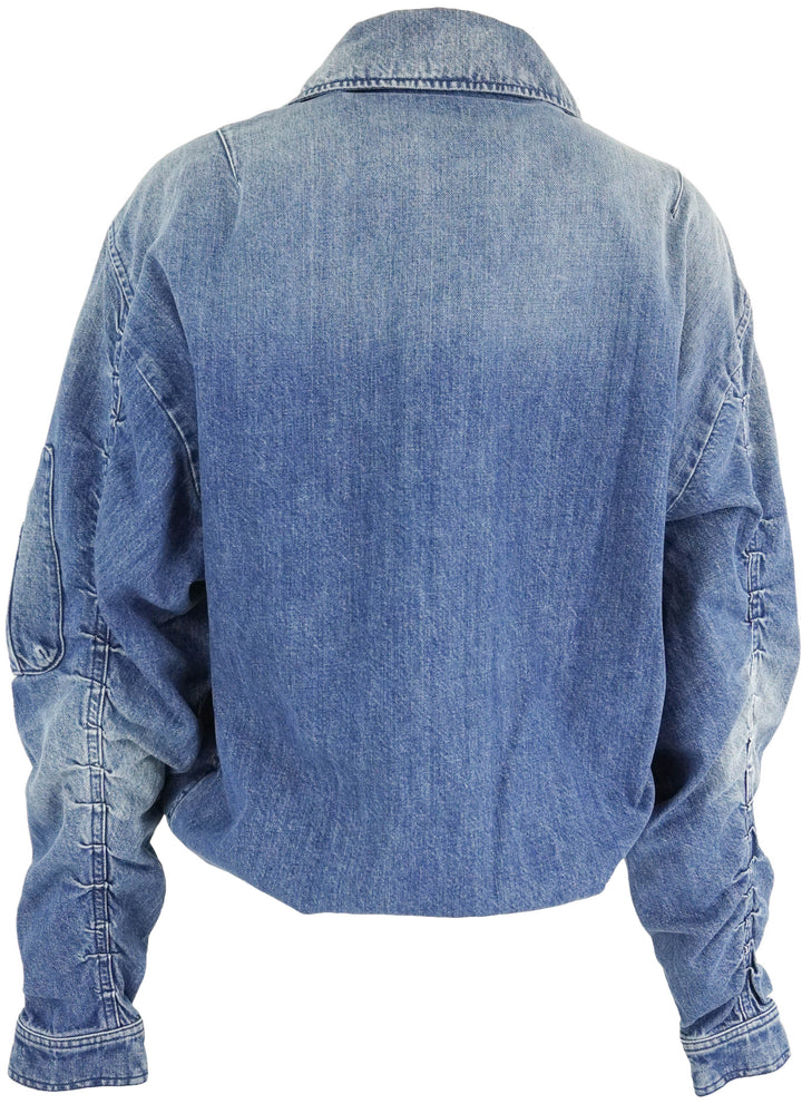 3x1 NYC Royal Bomber Jacket in Deep Blue - Discounts on 3x1 NYC at UAL