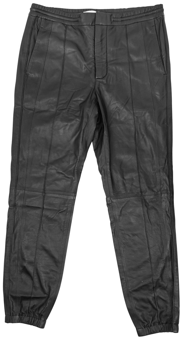 Yves Salomon Army Leather Pants in Black - Discounts on Yves Salomon at UAL