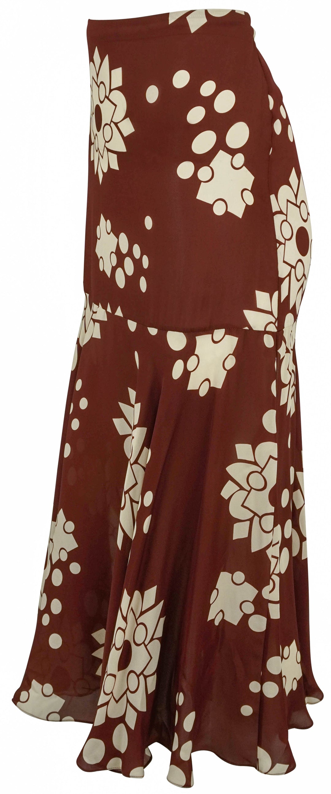 Johanna Ortiz Before The Storm Midi Skirt in Burgundy - Discounts on Johanna Ortiz at UAL