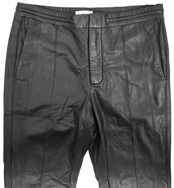 Yves Salomon Army Leather Pants in Black - Discounts on Yves Salomon at UAL