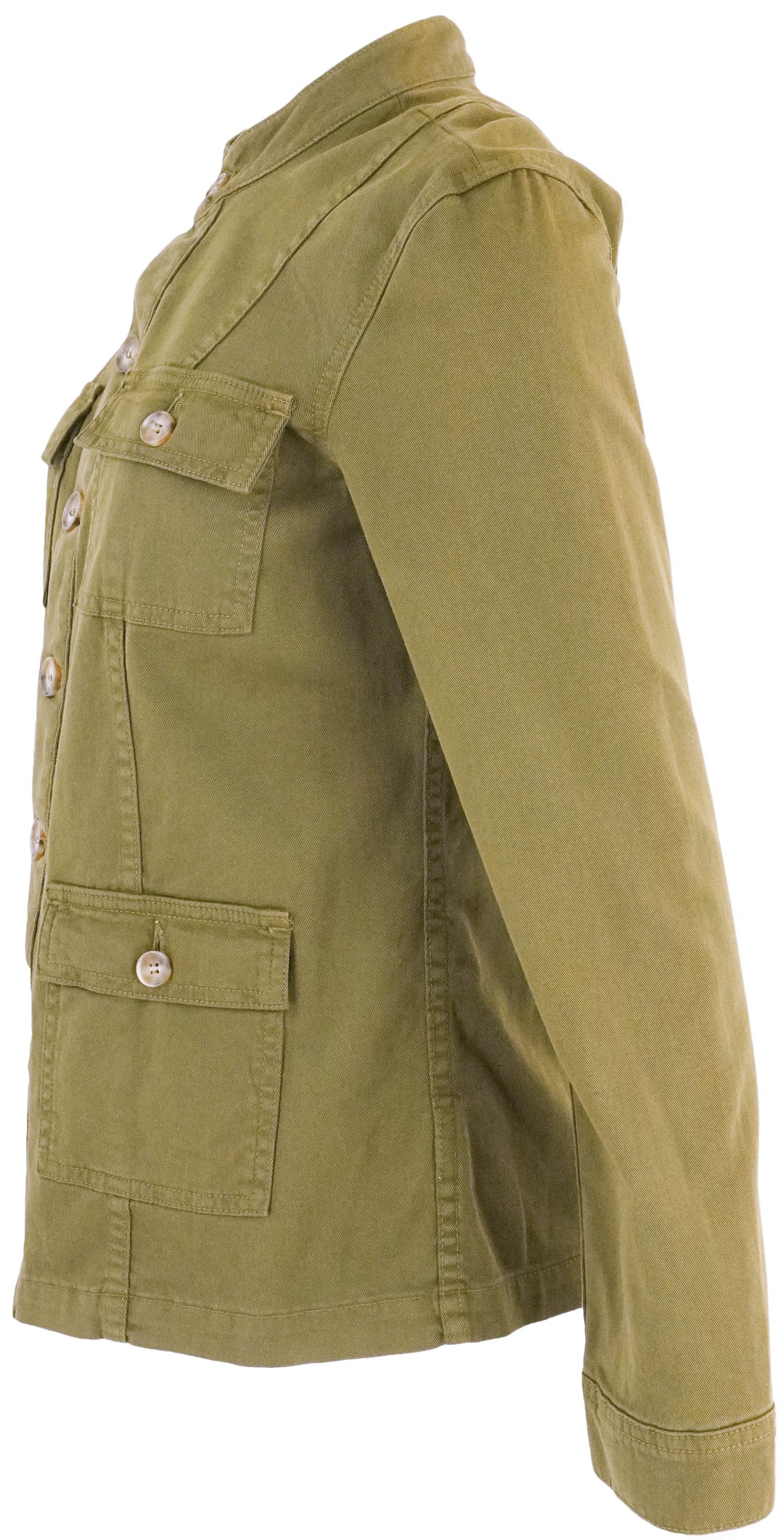 L'Agence Eudice Utility Jacket in British Khaki - Discounts on L'AGENCE at UAL