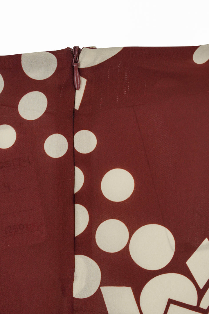 Johanna Ortiz Before The Storm Midi Skirt in Burgundy - Discounts on Johanna Ortiz at UAL