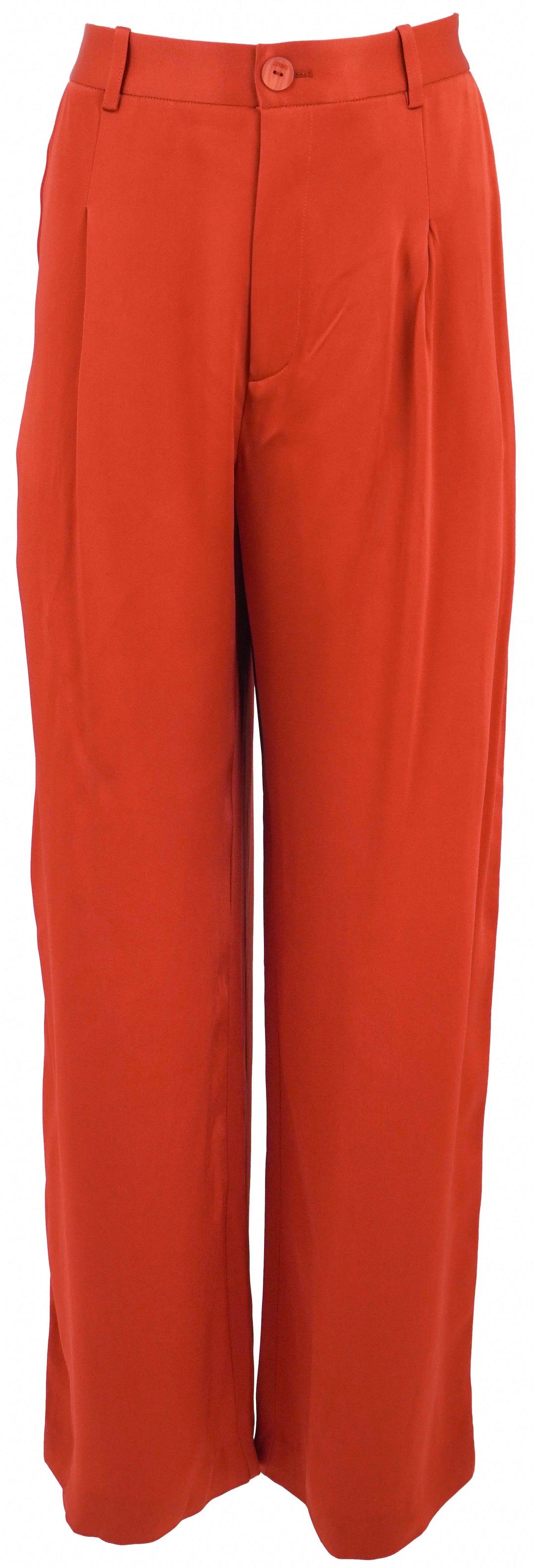 LaPointe Pleated Trousers in Carnelian - Discounts on LaPointe at UAL