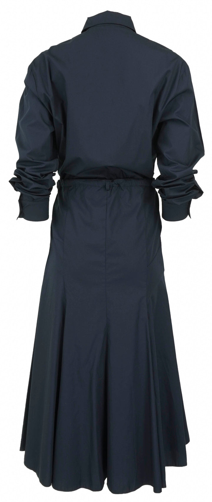 N.21 Button-Down Flared Midi Dress in Navy