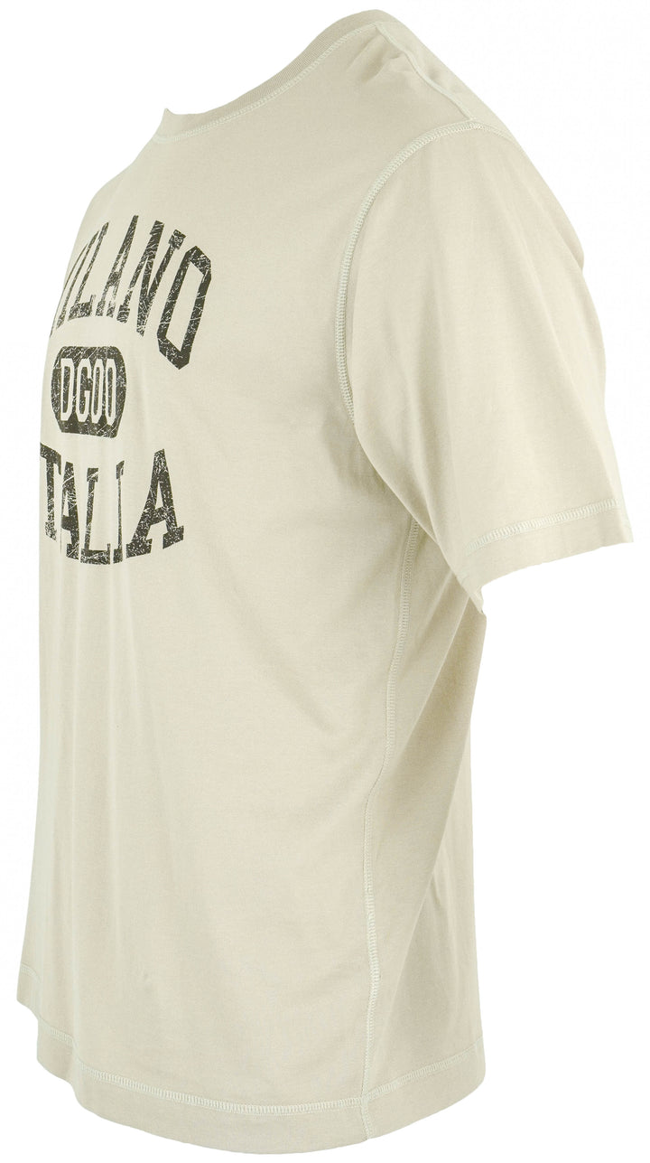 Dolce & Gabbana Graphic T-Shirt in Beige - Discounts on Dolce & Gabbana at UAL