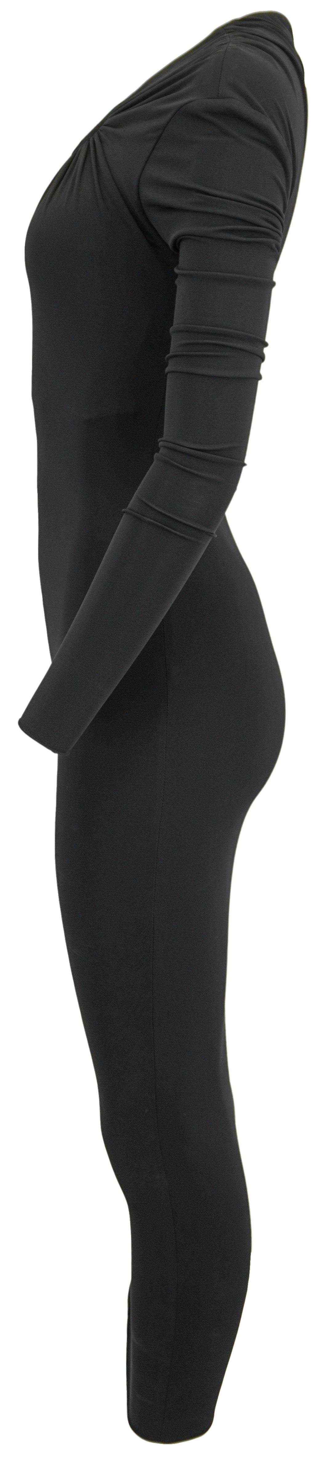 Alexandre Vauthier Long Sleeve Maxi Dress in Black