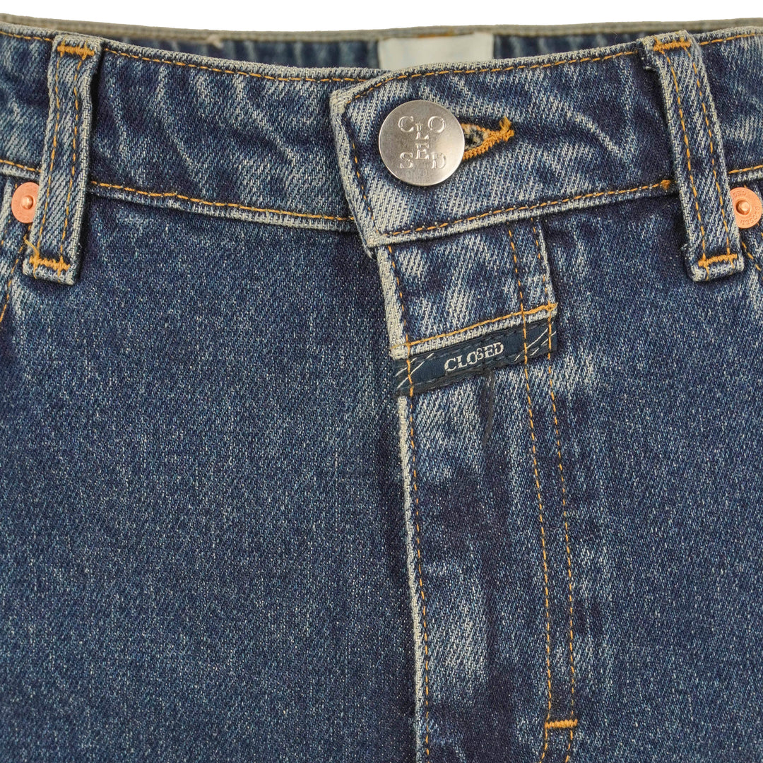 Closed High Rise Ankle Length Denim in Dark Wash - Discounts on Closed at UAL