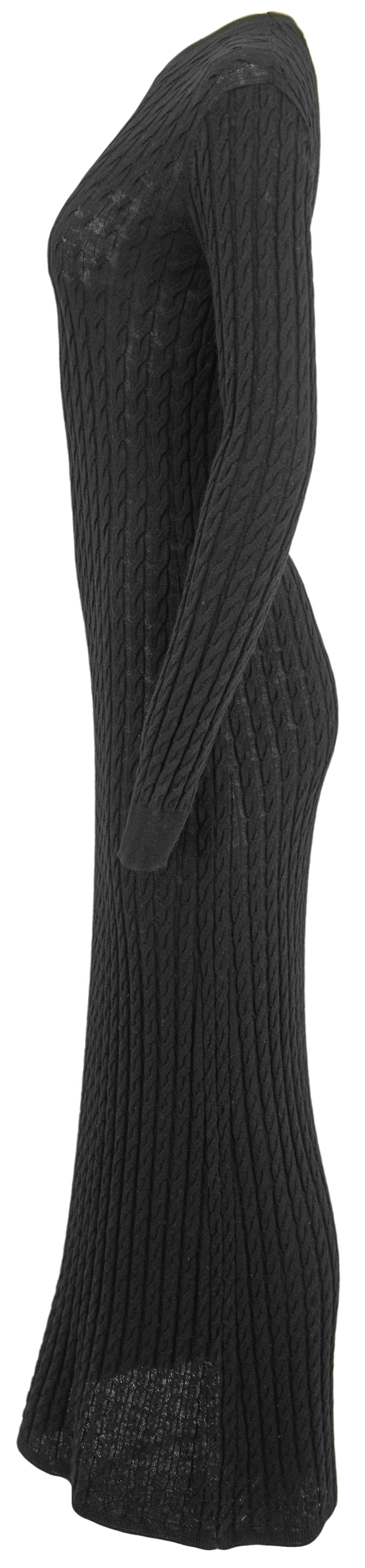 Toteme Cable Knit Dress in Black
