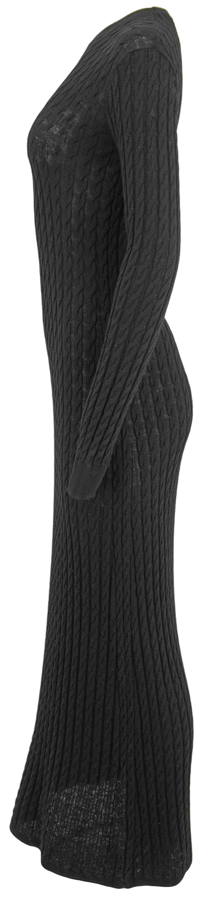 Toteme Cable Knit Dress in Black
