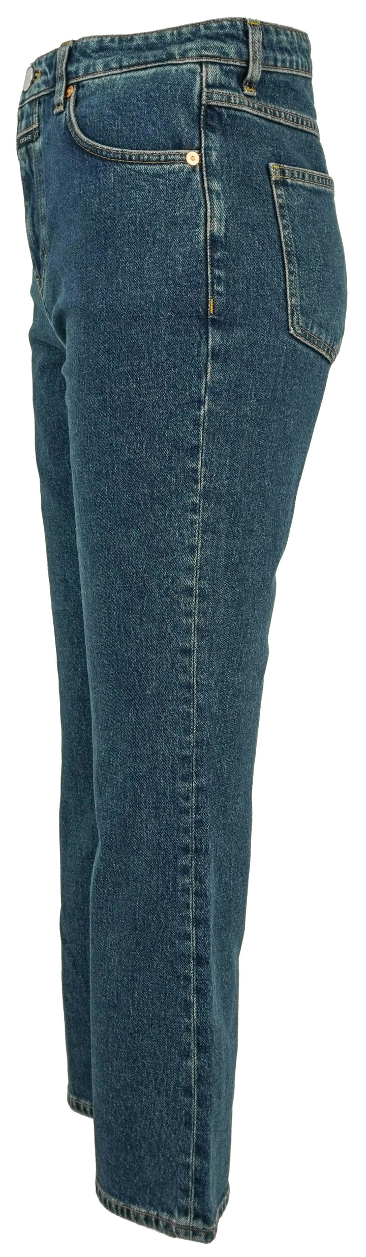 Closed High Rise Ankle Length Denim in Dark Wash - Discounts on Closed at UAL