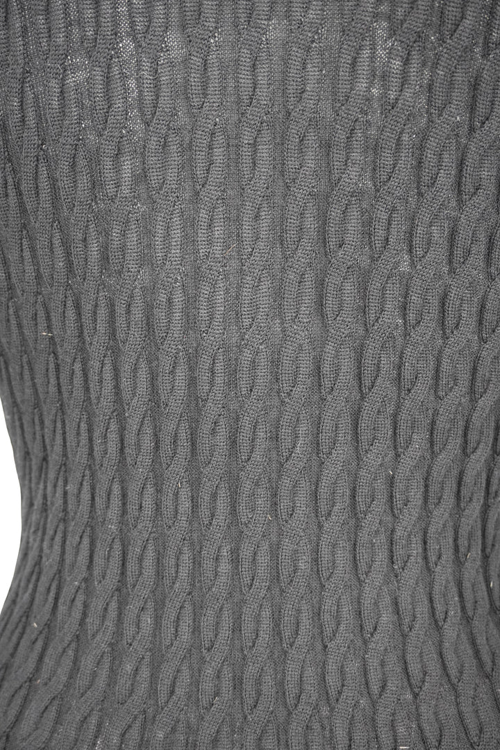 Toteme Cable Knit Dress in Black