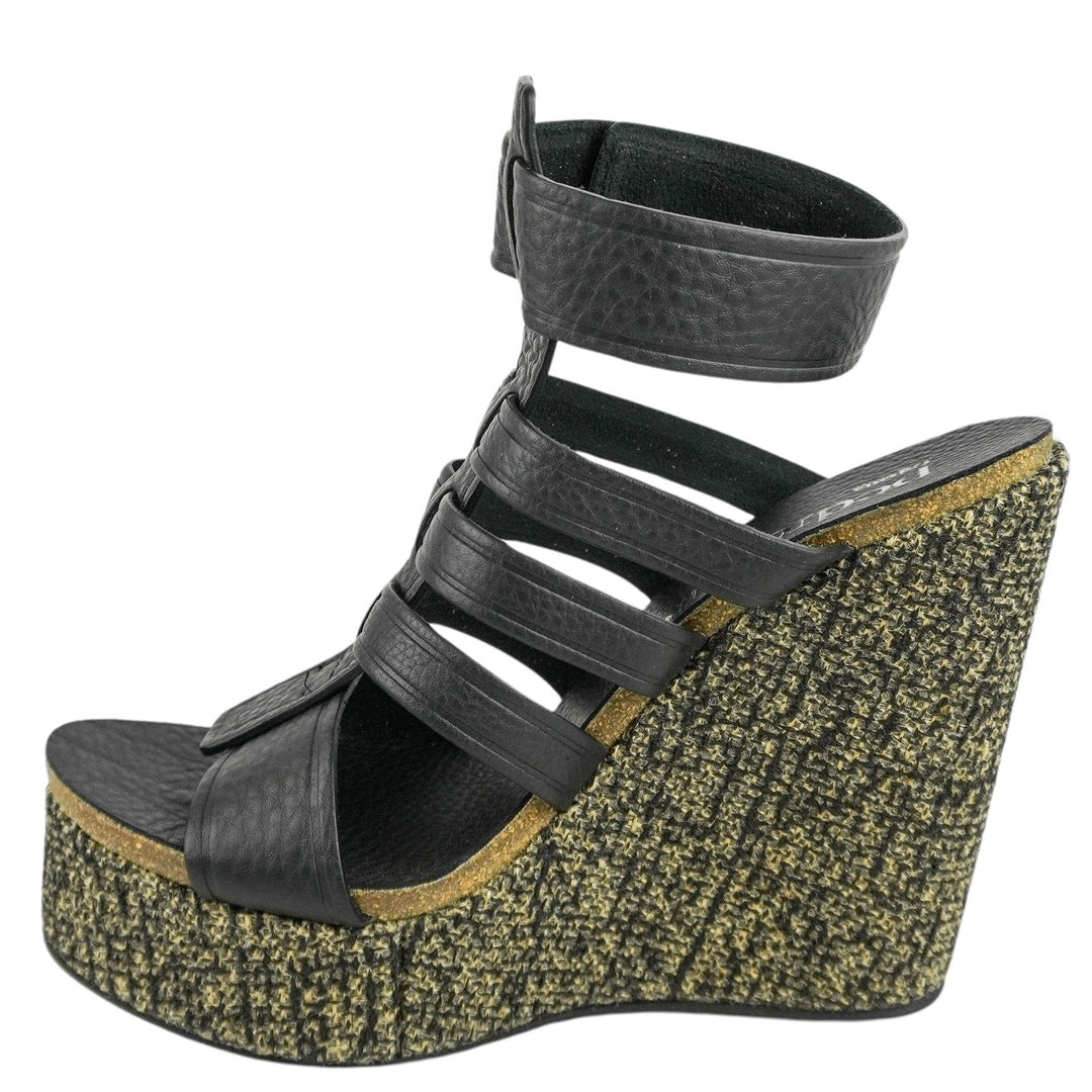 Pedro Garcia Taylin Wedges in Black - Discounts on Pedro Garcia at UAL