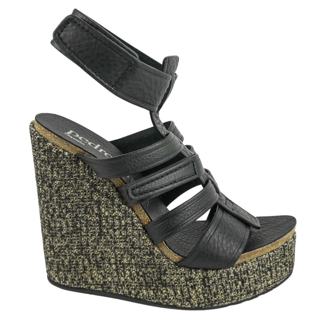 Pedro Garcia Taylin Wedges in Black - Discounts on Pedro Garcia at UAL