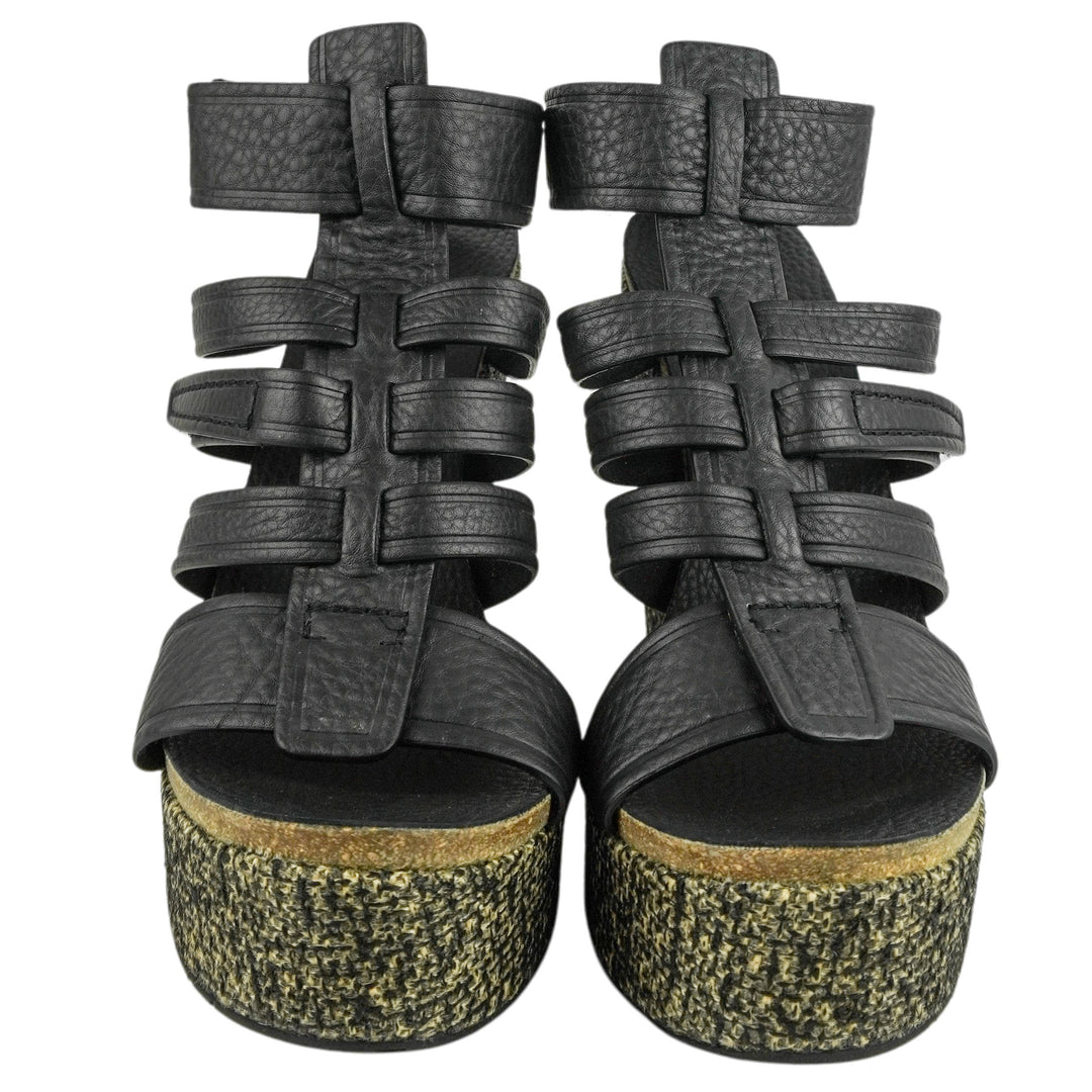 Pedro Garcia Taylin Wedges in Black - Discounts on Pedro Garcia at UAL