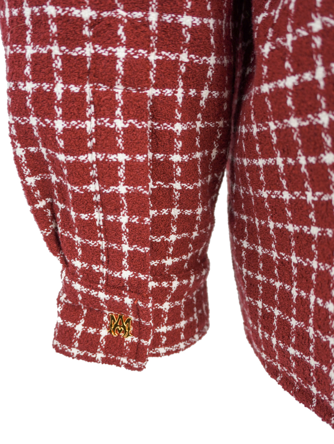 Amiri Boucle Shirt Jacket in Red - Discounts on Amiri at UAL