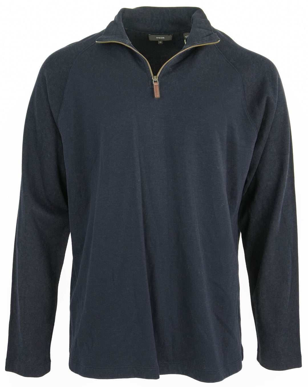 Vince. Quarter Zip Pullover in Navy - Discounts on Vince. at UAL