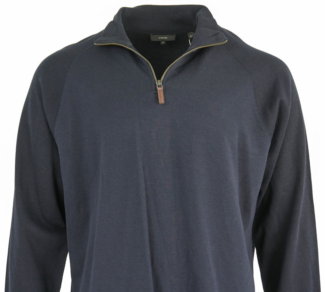 Vince. Quarter Zip Pullover in Navy - Discounts on Vince. at UAL