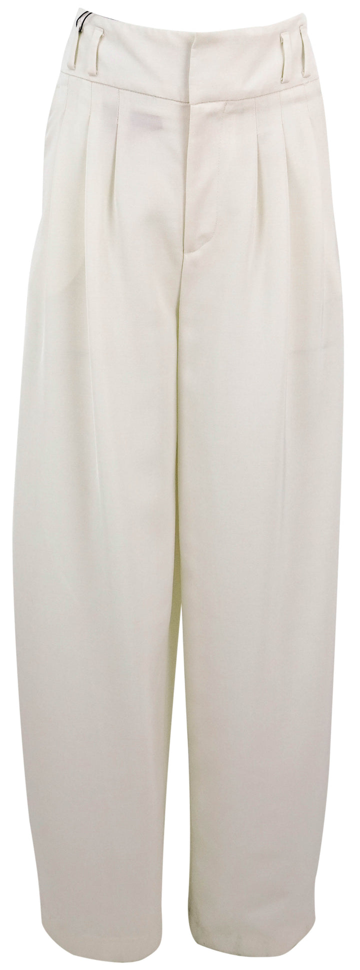 Altuzarra Pleated High Rise Trousers in Cream - Discounts on Altuzarra at UAL