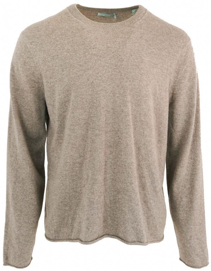 Vince. Long Sleeve Cashmere Sweater in Light Brown - Discounts on Vince. at UAL