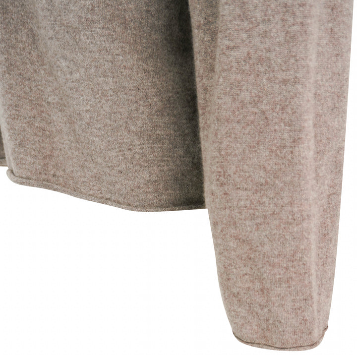 Vince. Long Sleeve Cashmere Sweater in Light Brown - Discounts on Vince. at UAL