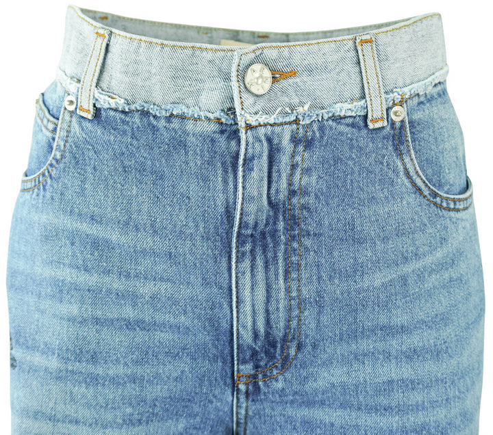 Marni Stone Washed Denim with Patches in Blue - Discounts on Marni at UAL