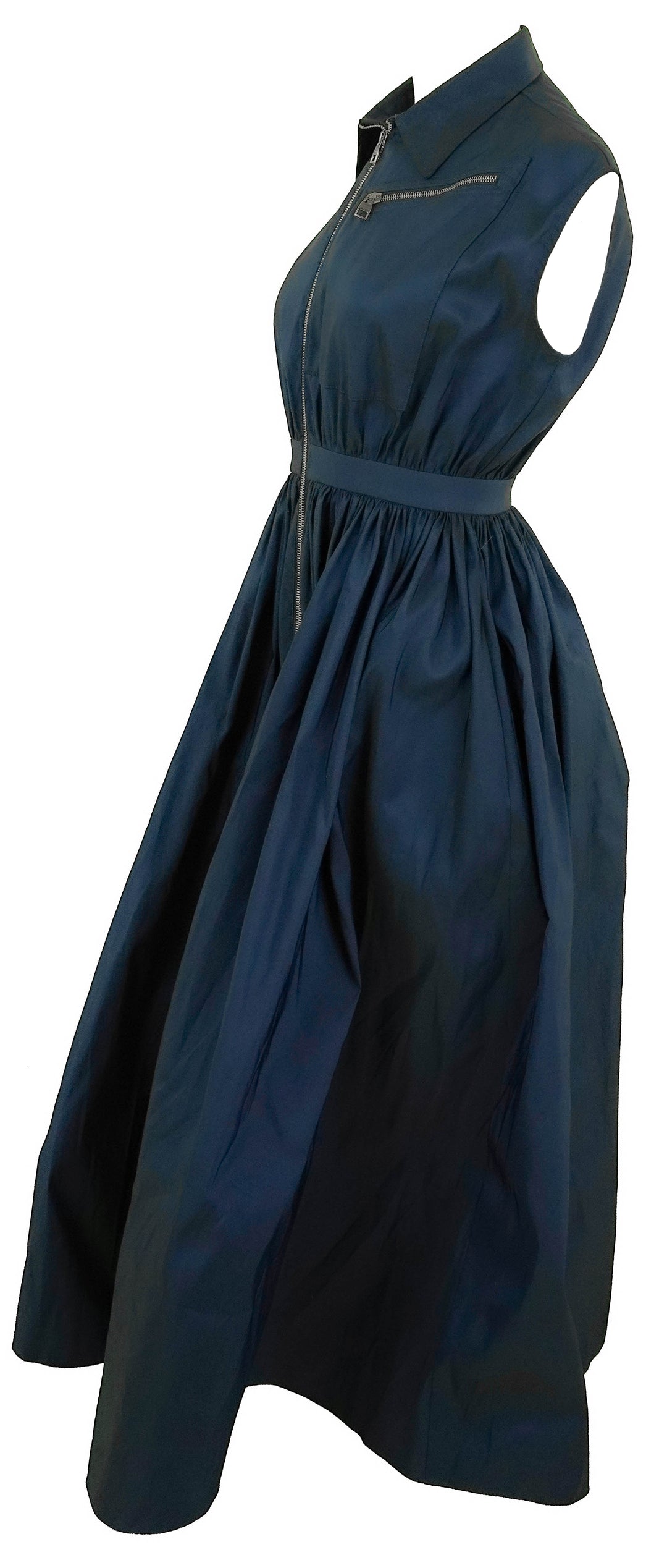 Alexander McQueen Sleeveless Dress in Navy - Discounts on Alexander McQueen at UAL