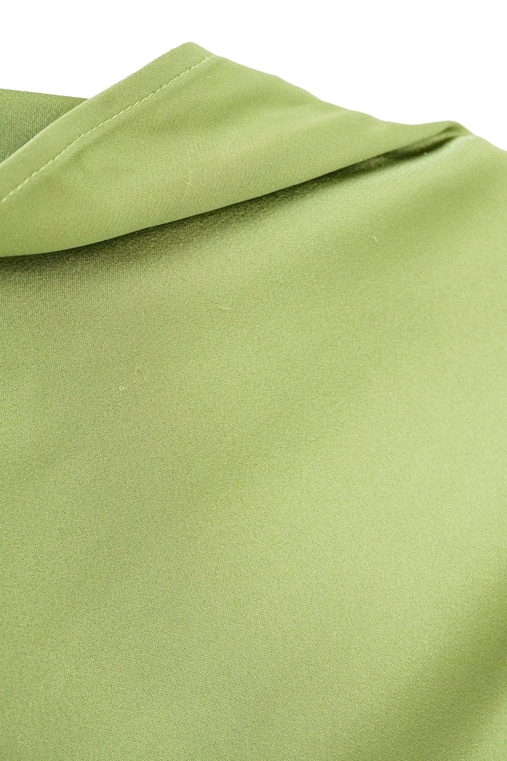 Lapointe Mock Neck Mini Dress in Pistachio - Discounts on LAPOINTE at UAL