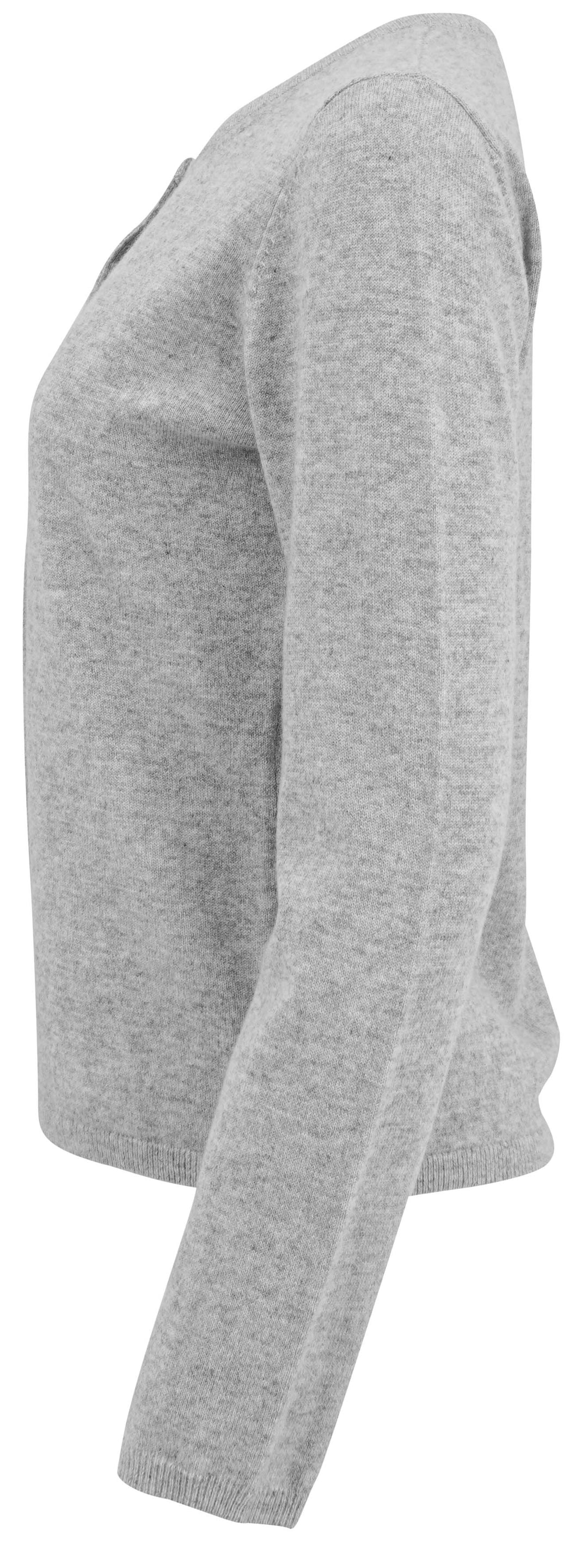 Organic by John Patrick Cashmere Cardigan in Light Grey