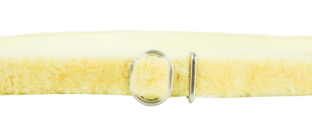 Jil Sander Sheepskin Belt in Pale Yellow
