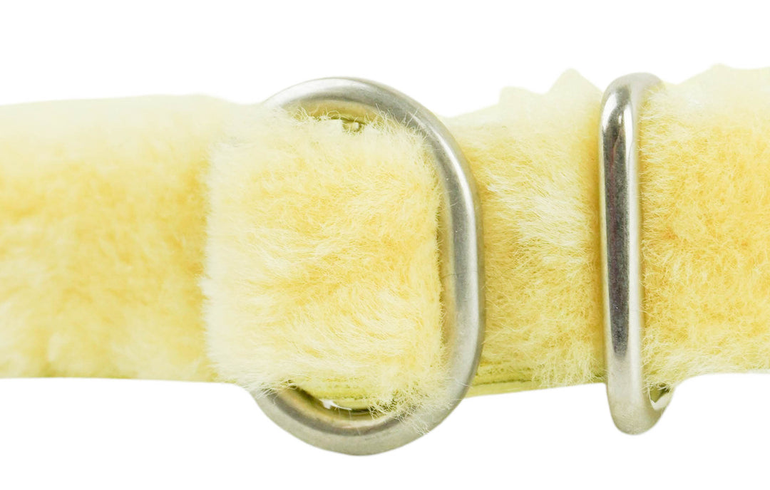 Jil Sander Sheepskin Belt in Pale Yellow